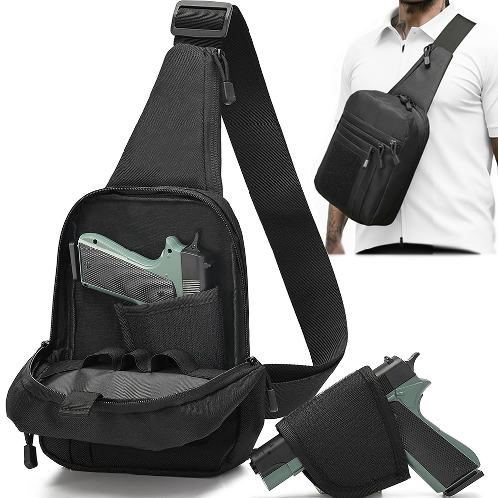Edc Concealed Carry Sling Bag - 전술용 권총 가방, 은닉형 권총 홀스터,