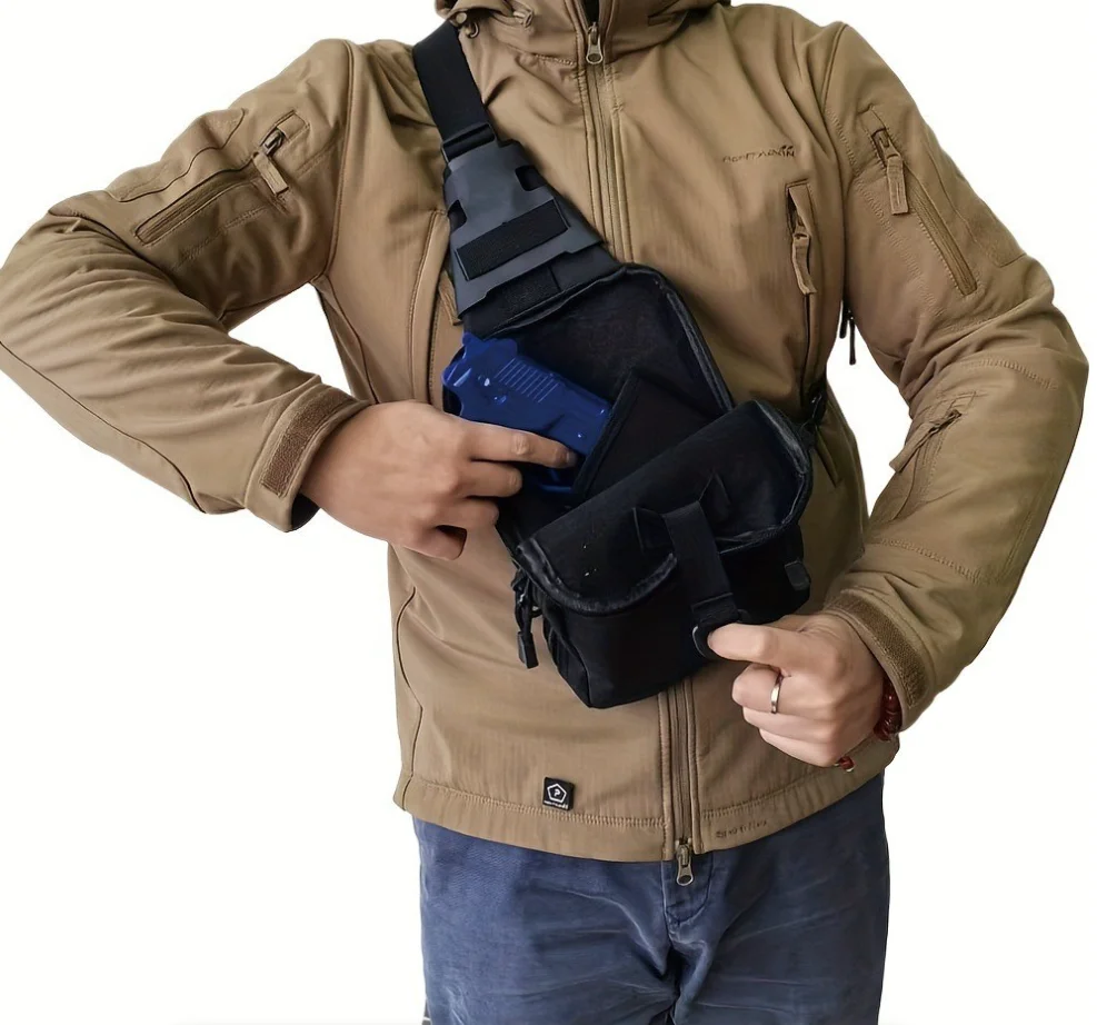 전술 슬링백 은닉 휴대용 크로스바디 건백 빠른 접근 권 - Edc Concealed Carry Sling Bag 리뷰 및 가격