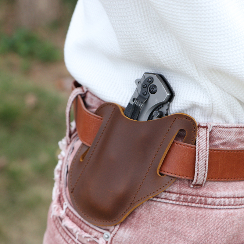 가죽 EDC 도구 파우치 야외 전술 손전등 홀더 허리  - Edc Carry Items 리뷰 및 가격