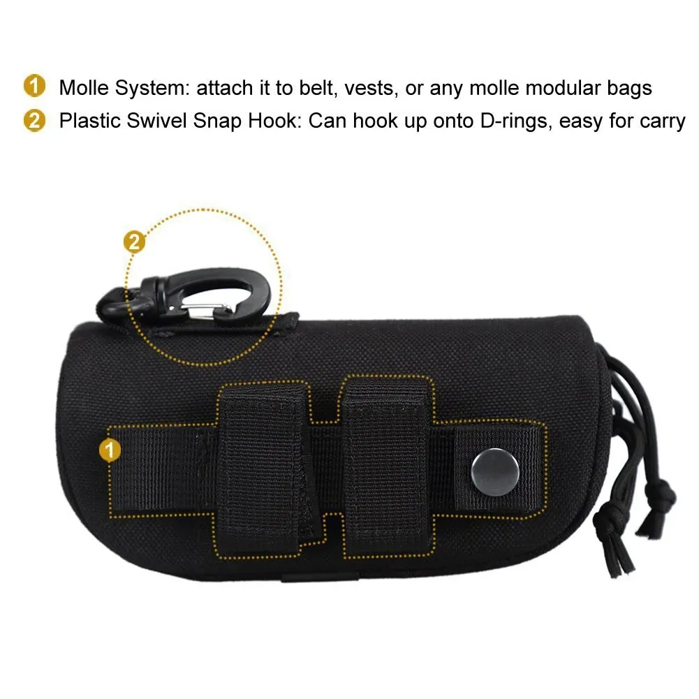 야외 사냥 선글라스 케이스 Molle 내구성 고글 전술 - Edc Carry Case 리뷰 및 가격