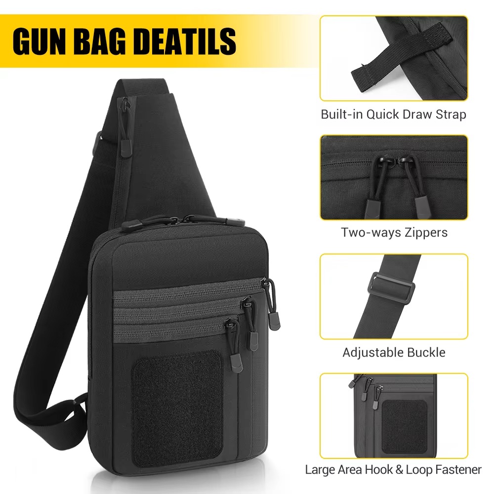 전술용 권총 가방, 은닉형 권총 홀스터, 권총 보관용  - Edc Concealed Carry Sling Bag 리뷰 및 가격