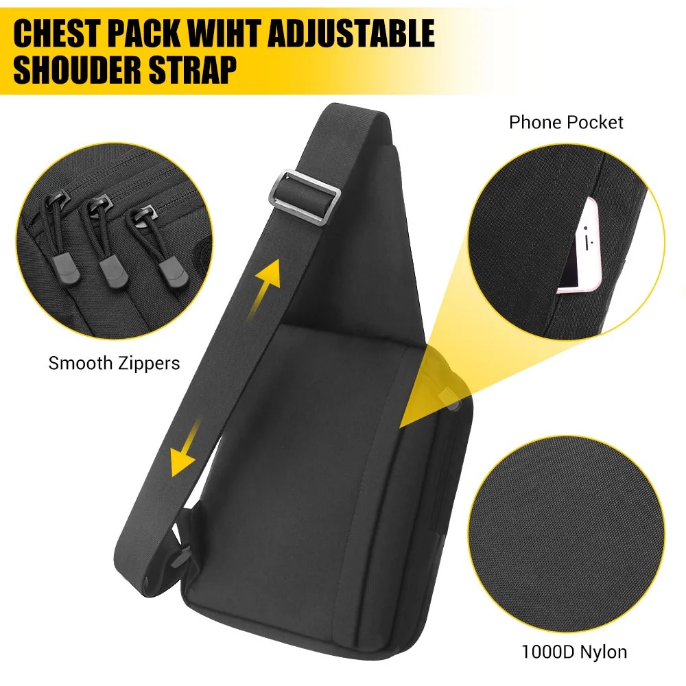 전술용 권총 가방, 은닉형 권총 홀스터, 권총 보관용  - Edc Concealed Carry Sling Bag 리뷰 및 가격