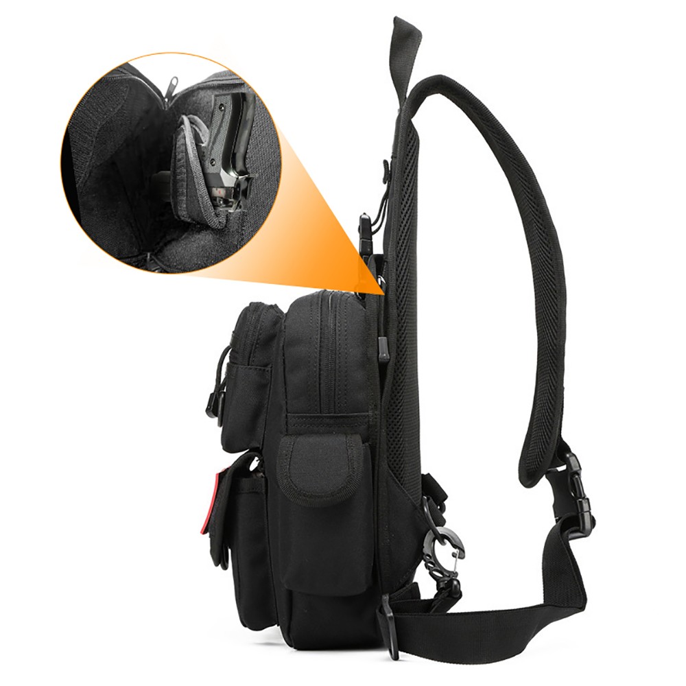 전술 권총 가방, 은닉 휴대용 총기 가방, 크로스바디  - Edc Concealed Carry Sling Bag 리뷰 및 가격