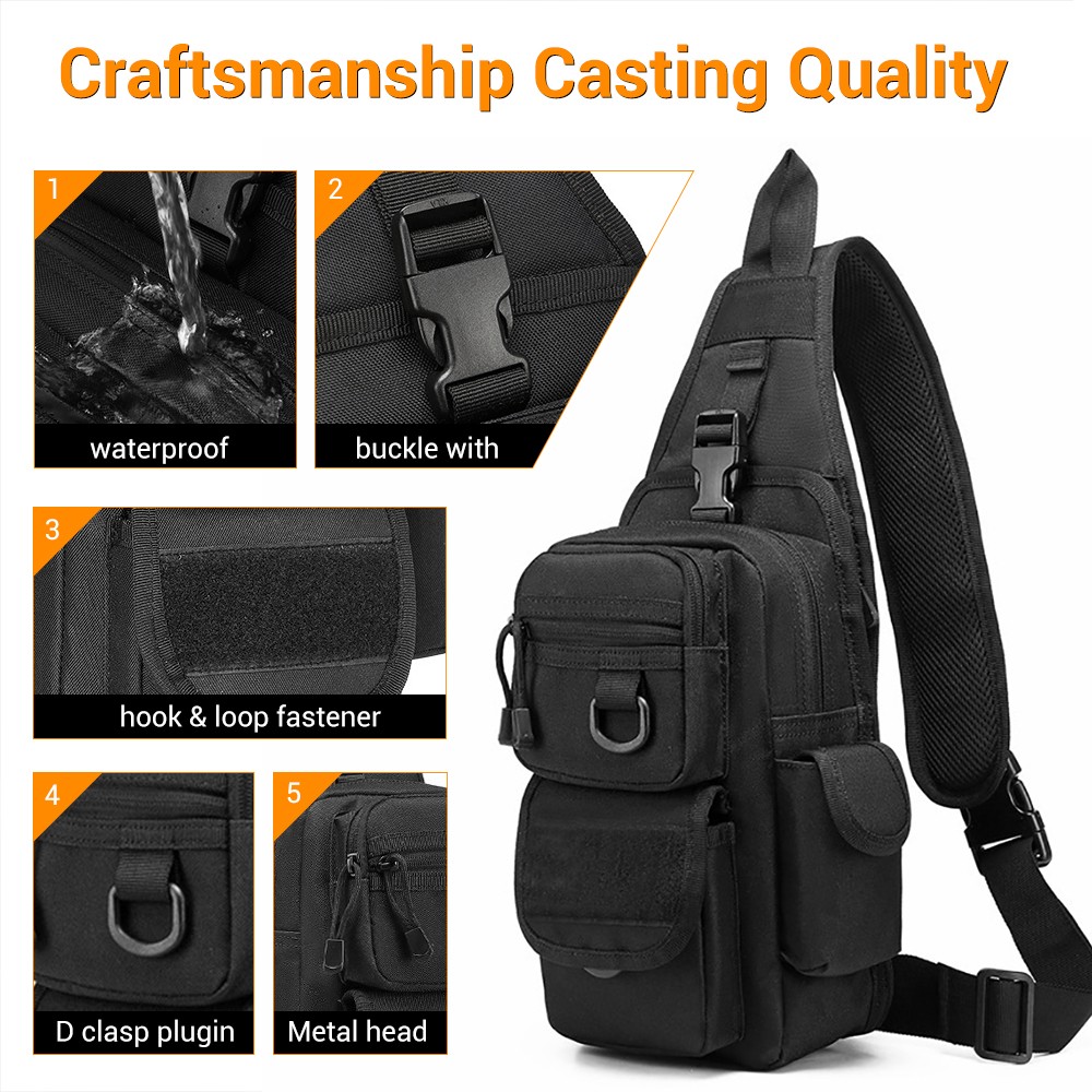 전술 권총 가방, 은닉 휴대용 총기 가방, 크로스바디  - Edc Concealed Carry Sling Bag 리뷰 및 가격